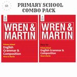 Primary School English Grammar and Composition by Wren & Martin with Key to Primary School English Grammar and Composition By Wren & Martin - 2024 Edition with New Updated Syllabus (Set of 2 Books)