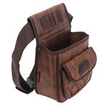 Tourbon Hunting Leather Cartridge Carrier Skeet/Trap Shooting Bag Hold 100 Shells