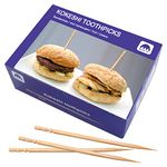 BLUE TOP 1500 pcs 4 Inch Kokeshi Toothpicks Skewers,High-Class & Cost-Effective Appetizer Picks, Extra Long toothpicks for Appetizers Cocktails Fruit Olive