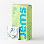 Jems 12-pack Natural Latex Condoms With 100% Silicone Lubricant — Standard Size, High Sensitivity, Ultra-thin Condoms — Vegan, Cruelty-free, Gluten-free