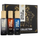 Wild Stone Perfume Gift Set of Cigar,Ammo and Whisky Perfume for Men, Pack of 3 (20ml each) | Gift Set for Men | Premium Long Lasting Perfume