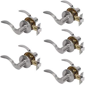 Dynasty Hardware MON-82-US15 Monterey Lever Passage Set, Satin Nickel, Contractor Pack (5 Pack)