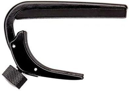 D'Addario Guitar Capo for Classical Guitars - NS Capo - Adjustable Tension - Guitar Accessories - Works for 6 String Classical Guitars - Classical Guitar - Black