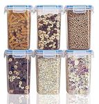 ENTITY Airtight Container Storage Set for Fridge, BPA Free Airtight Plastic Container for Kitchen Storage - 1550ml, Transparent (Pack of 6)