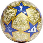 adidas Unisex-Adult UCL Club Ball, Gold Metallic/White/Team Royal Blue/Solar Orange, 4