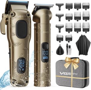 Vgrpro Cordless Hair Clippers – Gold, Rechargeable Grooming Trimmer