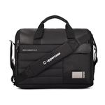 uppercase 14L Omega 03 Professional Laptop Messenger Bag | up to 15.6''| 3x More Water Resistant| Tablet Compartment| Multiple Organisers| Office Bag for Men & Women (Black)
