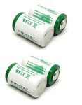 INVENTO 4pcs 3.6V 1200mah ER14250 1/2AA Lithium Thionyl Chloride Battery (LiSoCl2) Battery Non Rechargeable for CNC PLC