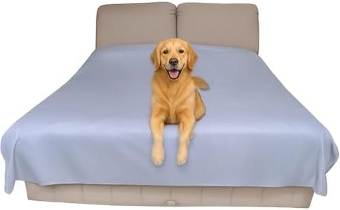 SILLY LEGACY Thin Reversible Waterproof Protective Bed Cover (King Size, 100 x 96 inch), for Pets, Babies; Incontinence, Dirt, Drool