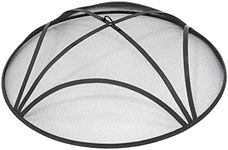 WeCooper 32In Reinforced Steel Round Fire Pit Screen Cover,Outdoor Patio FirePit Spark Screens,Heavy Duty Steel Mesh Fire Pit Ember Lid with Handle…