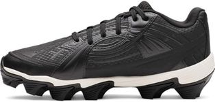 Under Armour Women's Glyde Sola RM Softball Cleats, (001) Black/White/Black, 8.5, US