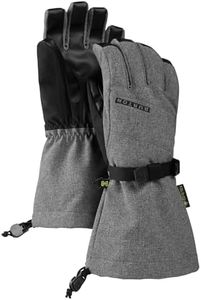 Burton Kids' Gore-TEX Gloves, Gray Heather, X-Small