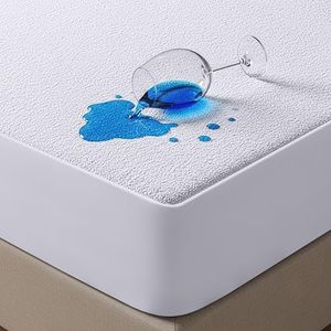 Waterproof Mattress Protector Single Bed 90 x 190 cm, Fits Up to 40 cm Deep Mattresses, Premium Terry Single Mattress Protector, All Around Elastic, Single Mattress Cover by Utopia Bedding