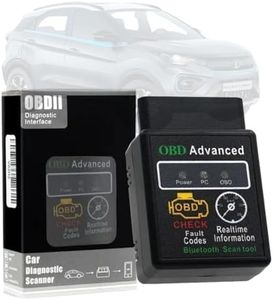 0TO6 New & Advanced OBD Bluetooth Auto Scanner OBDII 2 Car ELM 327 Diagnostic Tool Scanner Interface Supports All OBD2 Protocols of Indian Cars Bike Easy ECU Connection BS6