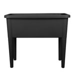 simpa XL Raised Bed Black Plastic 76cm Trough Planter Long Pot - 76cm (L) x 65cm (H) x 37cm (D)