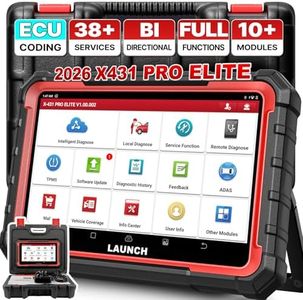LAUNCH X431 PRO Elite [2025 New Model] Fully Functional Bidirectional Scanner with CANFD&DOIP,ECU Coding,38+ Resets,FCA AutoAuth,Full System Scanner for All Cars,2-Year Update