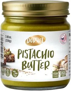 DORREL - Pistachio Butter, Dairy-Free Spreadable Butter Made from 60% California-Grown Pistachios, No Palm Oil, Vegan & Kosher Pareve Healthy Condiments for Snacks, Baking, Dips & More (200g)