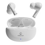 innomax K1 True Wireless in Ear Earbuds with 48H Playtime, ENC Mic, 13mm Bass Drivers, Type-C Fast Charging, Touch Controls, IPX5, Bluetooth 5.3 Ear Buds TWS (White)