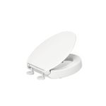 KOHLER Hyten Elevated Quiet-Close Elongated Toilet seat, White