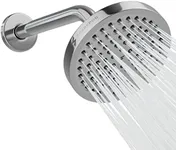 SparkPod 6" High Pressure Rain Shower Head with 9" Shower Arm - High Pressure Rain - Luxury Modern Look - Rainfall Experience - No Hassle Tool-less 1-Min Installation (Luxury Polished Chrome)