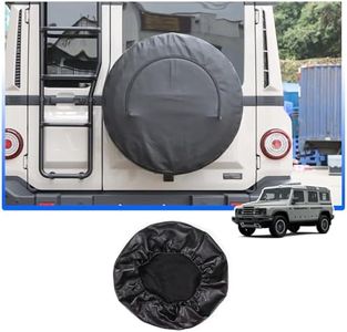 Spare Tire Cover Compatible with INEOS Grenadier 2020-2025 Accessories, Tailgate Spare Tyre Wheel Cover Protector, Sun Rain Snow Trailer Rear Trunk Spare Wheel Soft Case Storage Bag, Leather (Type A)