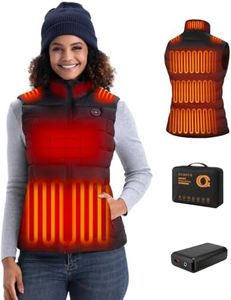 Women's Heated Vest with 16000mAh Battery,15 Heating Zone Heated Vest Women
