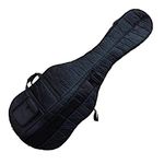 Funion Upright Bass Bag Water Resistant Sponge Pad Interior With Bow Pocket Book Pocket Bridge Pocket Double Straps Contrabass Bag Double Bass Bag (3/4)