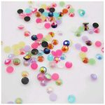 MajorCrafts® 3000pcs 3mm ss12 Mixed Jelly AB Flat Back Round Resin Rhinestones Craft Embellishment Gems C56