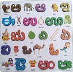 Cryo Craft Kannada Alphabet Vowels Puzzle Board with Picture