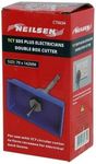 TCT SDS Plus Electricians Box Cutter Masonry Single Double Socket Back Box Square Circular Rectangle (Rectangle 79x142mm)