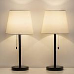 HAITRAL Plastic Table Lamp, Set of 2