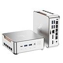 KAMRUI Pinova P2 Mini PC 16GB RAM 512GB SSD, AMD Ryzen 4300U(Beats 10110U/3500U/N95,Up to 3.7GHz,4C/8T)Mini Computers,Triple 4K Display/HDMI+DP+Type-C/WiFi/BT for Home/Business Mini Desktop Computers