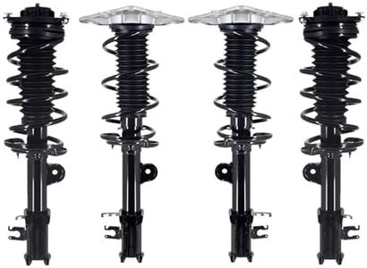 PM Auto Set of 4 Front-Rear Quick Complete Strut-Coil Spring Assembly Compatible With 2015-2018 Jeep Renegade FWD