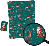 Christmas Wrapping Paper Sheets + Gift Tags (Pack 2) Funny Rude Naughty List Santa Design