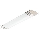 Lithonia Lighting FMLFUTL 24 840 BN 4000K LED Linear Flush Mount, 2', Brushed Nickel