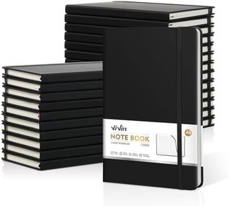 ViVin Lined Journal Notebooks for Work,192 Pages,5.5 x 8.3 inch,College Ruled,A5 Hardcover Journaling Notebooks for Writing,24 Pack Bulk
