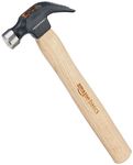 Amazon Basics Nail Claw Hammer American Wood Handle 225 Gms / 11"(280MM)