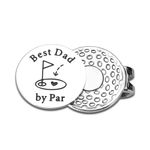 Golf Ball Marker Hat Clip for Men Him Dad Gifts from Wife Dad Golf Accessories for Men Dad Birthday Gift from Daughter Son New Dad Gifts for Men Christmas Stocking Stuffer Valentine Fathers Day