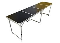 Beer Pong Table 8 Feet Long. Foldable Portable Flip Cup Table for Drinking Games, Bachelors Party, Pool Parties, Weddings, etc