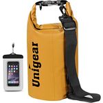 Unigear Dry Bag 2L/5L/10L/20L/30L/40L Waterproof Dry Sack Roll Top with Phone Case and Long Adjustable Shoulder Strap for Boating/Kayaking/Fishing/Rafting/Swimming/Camping/Snowboarding