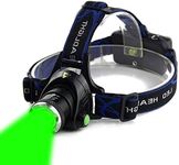 AuKvi Green Light Headlamp,3 Mode Green LED headlamp,Zoomable Green headlamp,Adjustable Focus Green LED Headlight for Astronomy, Aviation, Night Observation,etc