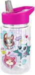 LOGOVISION Littlest Pet Shop Kids Tritan Plastic Water Bottle with Straw Lid and Handle, Reusable Tumbler for Toddlers, Unisex for Girls and Boys, 12oz, Pet Shop Group