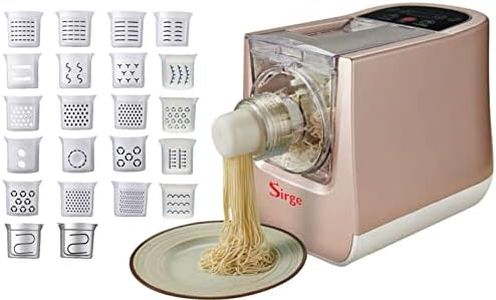 Sirge PASTARITA Macchina per la Pasta 300 W - 22 Trafile - 900gr di pasta - Estrusione Verticale - 4 programmi automatici + 2 MANUALI - kit ravioli omaggio