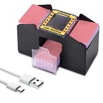 UNISOPH Card Shuffler Machine, Card Shuffler 1-2 Deck, USB And Battery Operated, Uno Shuffler Machine For Playing Cards Such As Poker, Uno Card Games And Blackjack