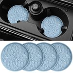 ME.FAN Car Cup Coaster [4 Pack] Silicone Car Coasters/Cup Mats - 2.75In Universal Non-Slip Recessed Car Interior Accessories - Car Cup Holder Insert Coasters Ether