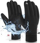 RIGWARL -10℉ 3M Completely Waterproof Gloves for Cold Weather, Winter Gloves 7 Layer Thermal Warm Men Women, Extreme Cold Gloves with 10 Touchscreen Fingers for Cycling Skiing Running Snow