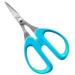 ALLEX Ostomy Scissors Curved Blunt Blade Tips, Colostomy Bags and Ileostomy Stoma Supplies Cut Tool for Fit Body(Blue)