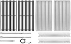 EasiBBQ Emitter Plates, Heat Plates, Cooking Grates and Burner for Charbroil TRU-Infrared 463644220 463632320 463642316 463675016 463245518 463675016P1 463642316 G362-2100-W1, G369-0030-W2