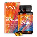 SOOL CBD Gel Capsules 1500mg 30pcs | 50mg CBD per Capsule | Broad Spectrum CBD Capsules High Strength | Relax - Recover - Revive