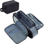 ZEEMO Toiletry Bag for Men, 6L Water-Resistant Leak-Proof Dopp Kit, Multi-Pocket Large Capacity Travel Toiletry Organizer, Black